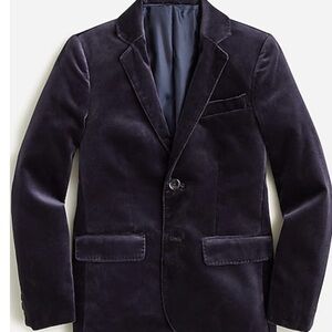 Boys' Ludlow blazer in velvet $50